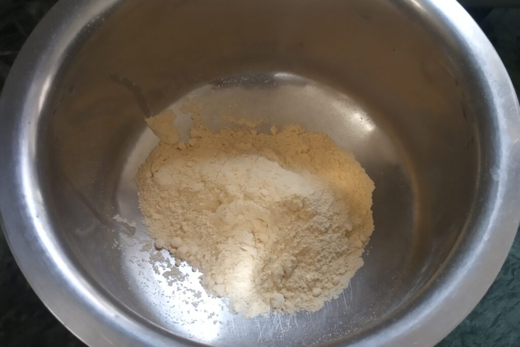 Gram flour in a bowl
