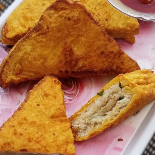 Crispy bread pakora