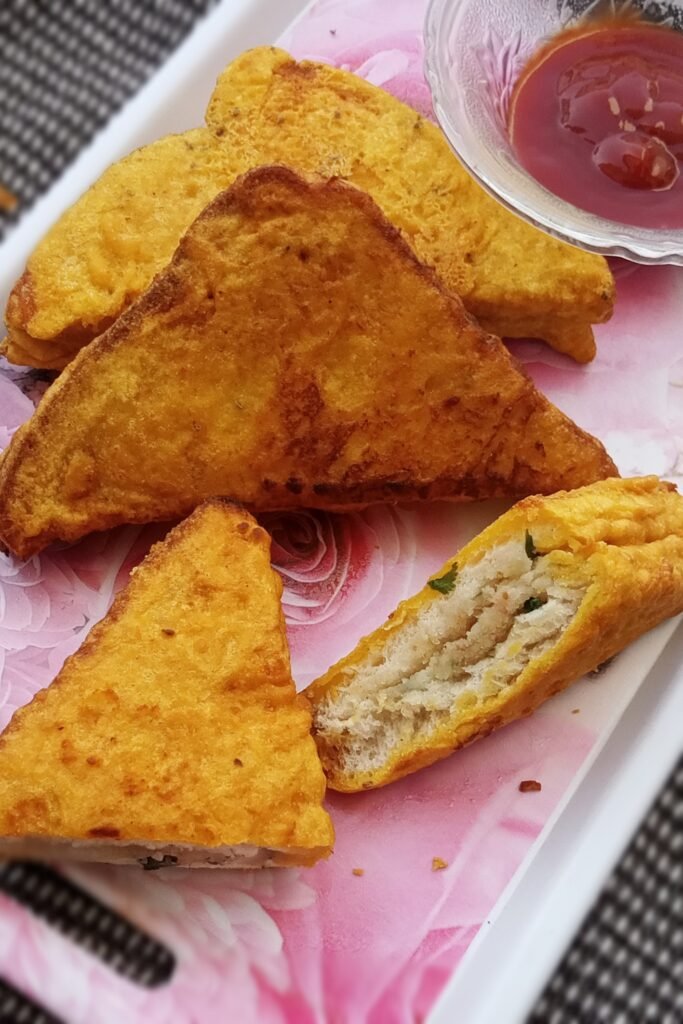 Crispy bread pakora