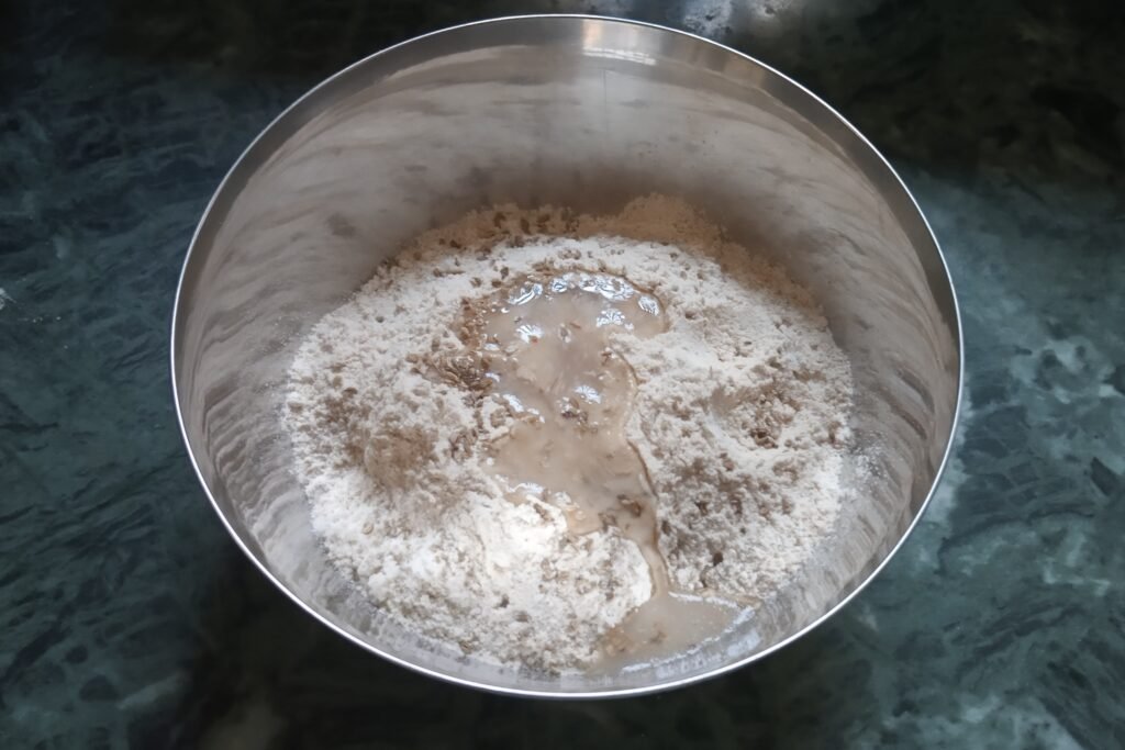Adding water