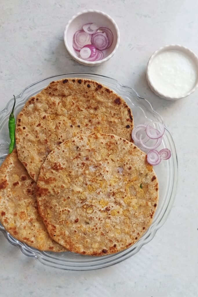 Stuffed chana dal paratha