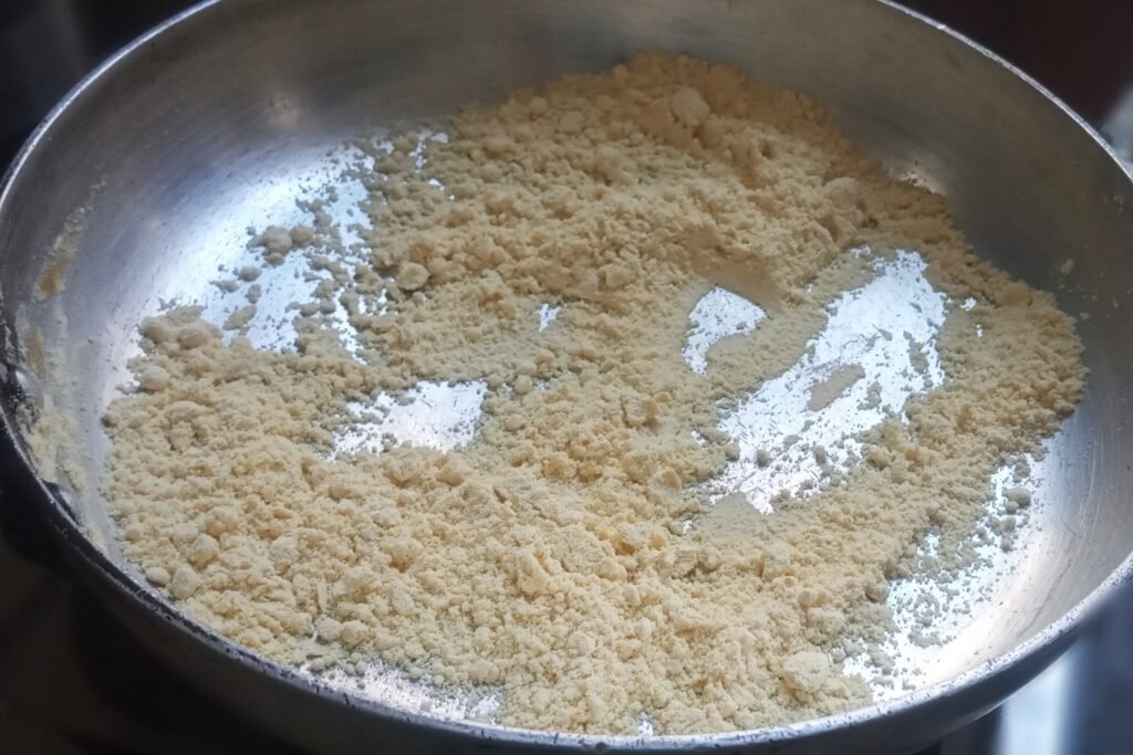 Gram flour turns aromatic