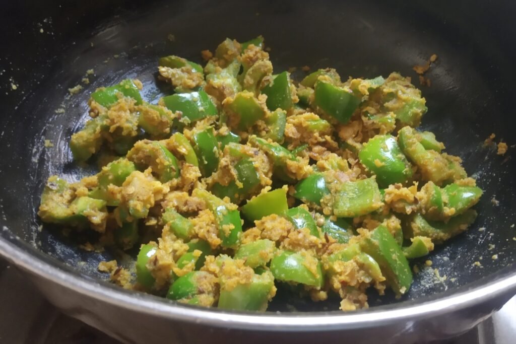 Cooking capsicum