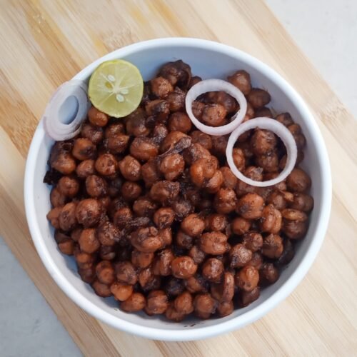 Pindi Chole served in a white bowl