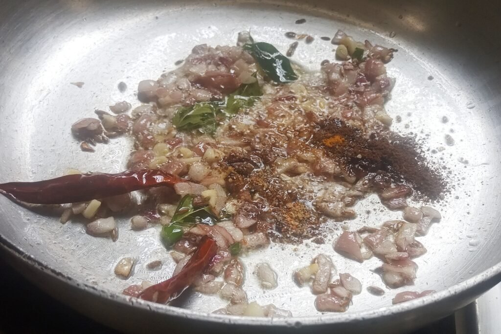 Adding spices